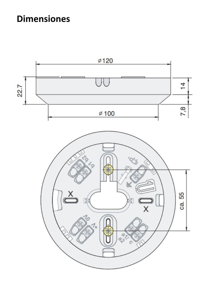 BOSCH F_MS400B - Base con Logo BOSCH compatible con Sensores serie 425 - Image 2