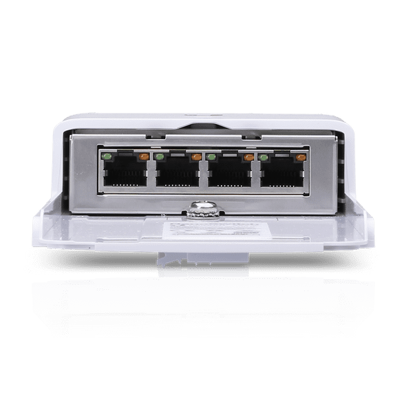 UBIQUITI N-SW - Switch Nano Gigabit PoE para exteriores con 1 puerto PoE pasivo de entrada y 3 puertos PoE pasivos para salida. - Image 4