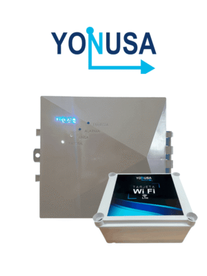 YONUSA EYNG12001WIFI - Paquete de ENERGIZADOR de nueva generacion 12 500V / Modulo WiFi para control desde SMARTPHONE / Hasta 2 500 Mts lineales