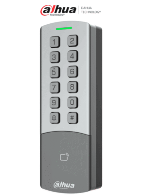 DAHUA DHI-ASI1201M-MEW - Control de Acceso Standalone Antivandálico / Tarjeta y Password/ IP65 & IK08/ 10,000 Usuarios, Passwords y Tarjetas/ Conectividad WiFi & RJ-45/ 10,000 eventos/ Soporta Lectura de Tarjetas MiFare & ID/