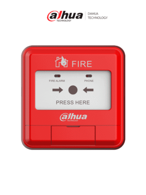DAHUA WISUALARM HY-1200 - Estacion Manual de Alarma de Emergencia Direccionable/ 2 Hilos sin Polaridad/ Cumple con Norma EN54-11/ Saida Independiente Par de Contactos Normalmente Abiertos/