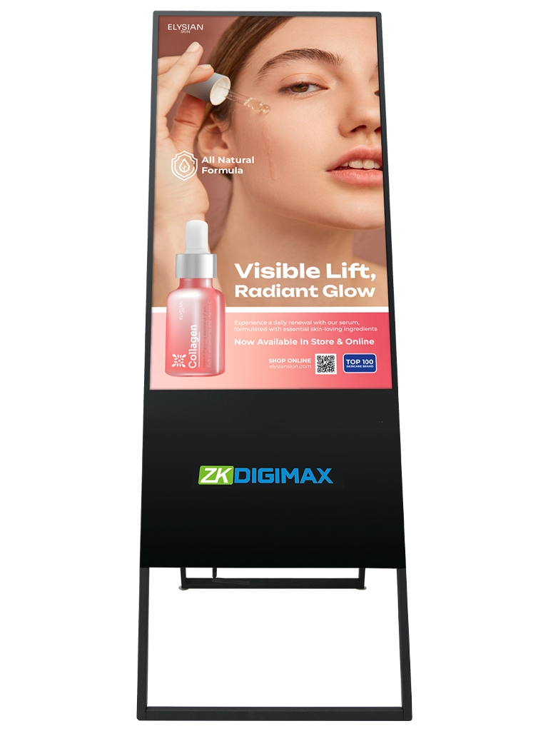 ZKDIGIMAX DG03A2F43 – Pantalla LCD de 43" tipo Banner Vertical, Full HD, Android 11, Brillo 350 nits, Vida útil +30,000 h, Ideal para Publicidad Digital en Retail y Servicios - Image 6