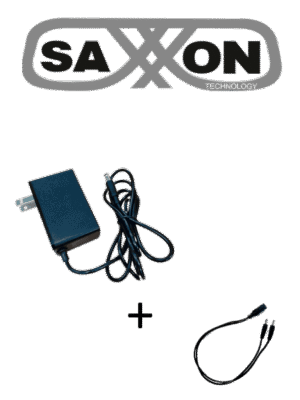 SAXXON KA24D1202SXF52PAQDIV- Fuente de Poder Regulada 12VCD 2 Amper + 1 Divisor de Energía 2 Conectores macho