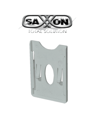 SAXXON ASRCH - Porta Tarjeta de Plástico con Adhesivo 3M / Compatible con Tarjetas o TAG SAXXON de PVC