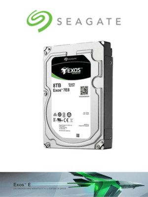 SEAGATE ST8000NM017B - DISCO DURO 8 TB EXO ENTERPRISE/ 7200 RPM/ RECOMENDADO PARA SERVIDORES QNAP