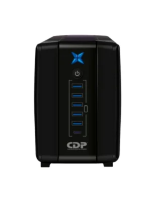 CDP R-UPR508 - UPS Interactivo de 500 VA y 250W, con 8 terminales de salida (4 con respaldo), auto reseteo, incluye batería de 12V 4.5AH, y es libre de mantenimiento