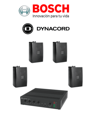 BOSCH M_KITU604UC15B - Kit de Audio / Amplificador 60W / 4 Bocinas 15W Negras