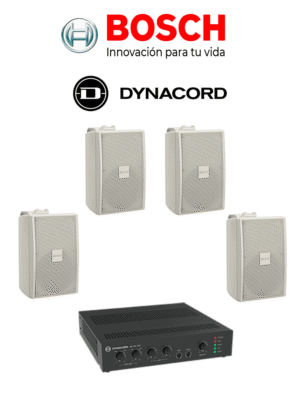 BOSCH M_KITU1204UC30W - Kit de Audio / Amplificador 120W / 4 Bocinas 30W Blancas