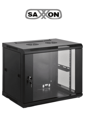 SAXXON SA640601 - Gabinete de pared de 6 UR, fijo, con capacidad de carga de 60 Kg. Dimensiones 60x45x37cm, de acero.