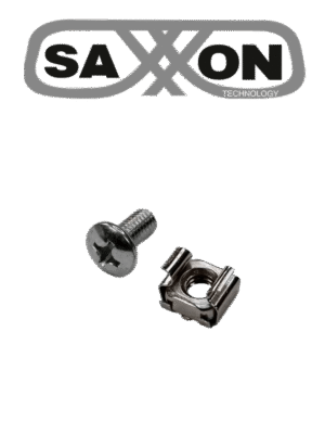 SAXXON SXSCW001- Tornillos de acero inoxidable para Rack / Acero Inoxidable / 12-24 / Bolsa de 50 pz