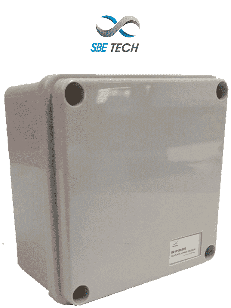 SBETECH OP10010080 - Caja plástica con tapa opaca de 10x10x8 cm multiusos con grado de protección IP66, fabricada en material autoextinguible y resistente a la abrasión