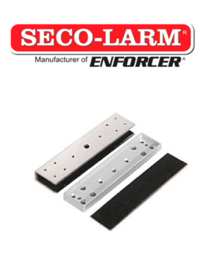 Seco-Larm E941S600UQ- Soporte tipo "U" para puerta de vidrio compatible electroiman Seco Larm de 600 lb