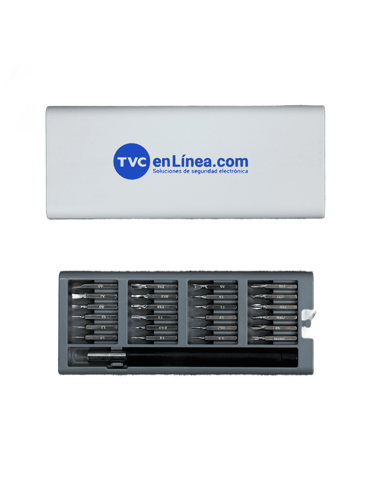 TVC YUMBE - Set de Desarmador con 24 Puntas Intercambiables/ Mango Adaptador/ Medidas 16.6 x 6.7 cm/ - Image 2