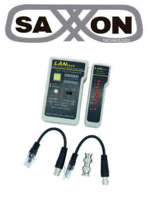 SAXXON G288 - Probador de cables / Conectores RJ45 / BNC / RJ11
