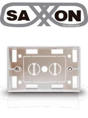 SAXXON A164B - Caja para placa de pared / Usos multiples / Color blanco
