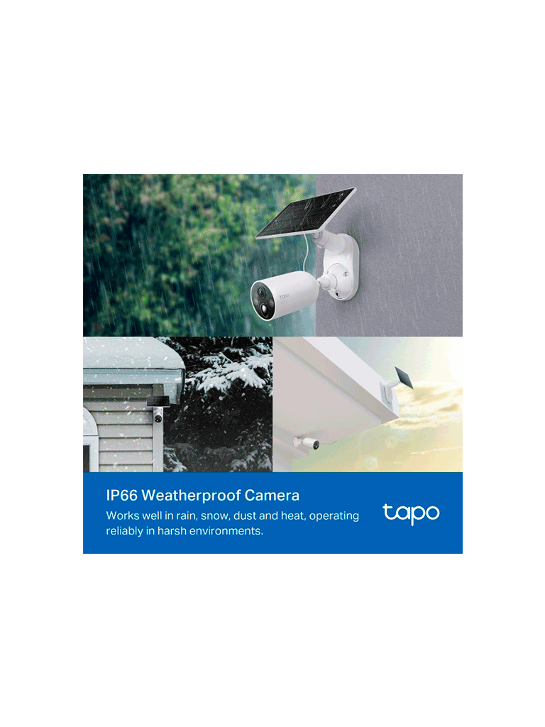 Tapo C425 KIT Cámara de Vigilancia Wi-Fi Solar con Vista 2K QHD y Detección IA Avanzada gratuita, Grabación de Vídeo 2K QHD, Alimentación Ininterrumpida. IP66. - Image 3