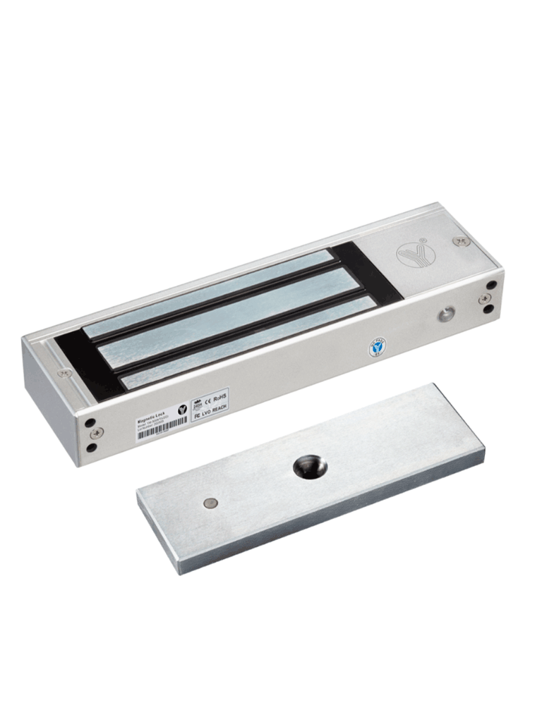 YLI YM750NTLED - Cerradura Magnética 750 kg o 1500 Lb de Fuerza de Sujeción / Indicador Led / Uso Interior / Retardo de tiempo / Voltaje Dual 12v/24 VDC / Compatible con Soporte MBK750ZL - Image 5