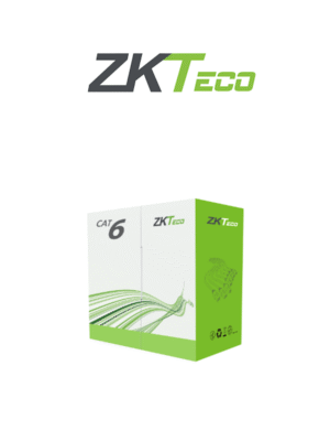 ZKTECO XL600CPRA - Bobina de Cable UTP CAT 6 , 100% Cobre, 305 Metros , 23 AWG , Uso Interior , Cubierta Retardante de Flama Certificada , Voz , Datos ,Video Alta Definición , Color Blanco