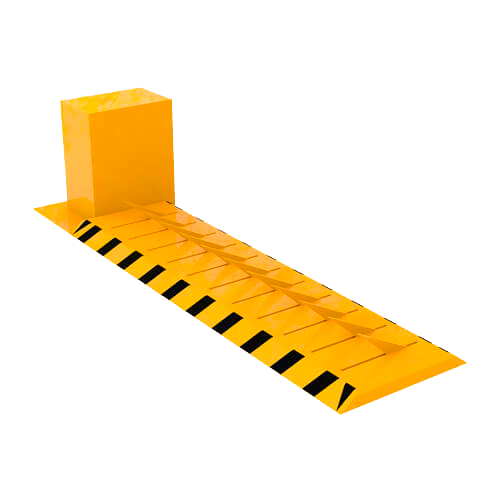 ZKTECO ZKTK500 (1.5m) - Sistema de picos poncha llantas y accionamiento electromecánico. Bloquea hasta 1.5 metros con operación manual en cortes de energía. Puntas de bloque sólidas de 10 mm y 2 controles remotos incluidos para apertura segura. - Image 2