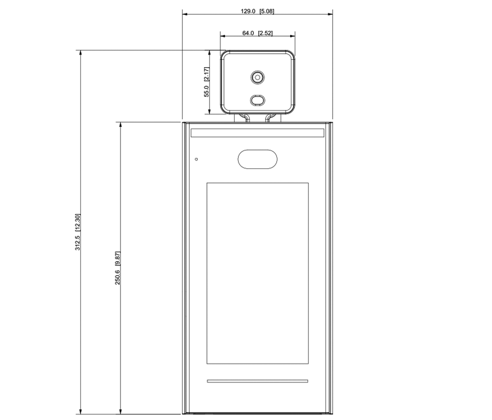 DAHUA ASI7213XT1- Control de acceso STANDALONE por Reconocimiento Facial con Detección de Temperatura/ 100,000 Rostros/ Para Interior/Pantalla 7" - Image 2