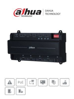 DAHUA ASC2202B-D - Panel de Control de Acceso de 2 Puertas y 4 Lectoras/ TCP/IP/ Wiegand/ 100,000 Usuarios, 3,000 Huellas y 500,000 Registros/ Soporta Interlock, Anti-passback, Desbloqueo Remoto/ Funcion WatchDog
