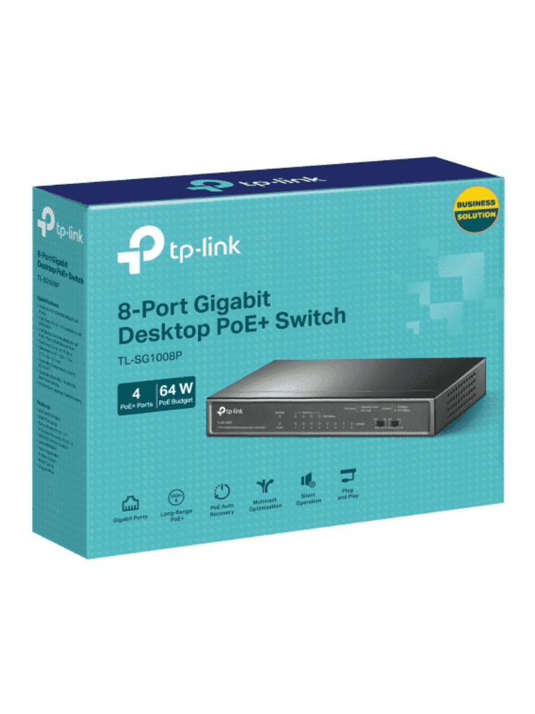 TP-LINK TL-SG1008P - Switch Gigabit PoE+ no administrable de 8 puertos 10/100/1000 Mbps, solo 4 puertos PoE, ideal para escritorio - Image 6