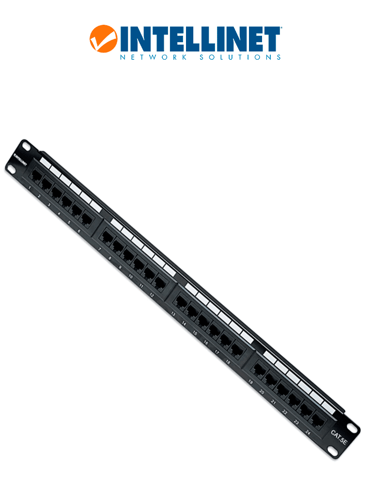 INTELLINET 513555 - Panel de Parcheo Cat5e 24 puertos, UTP, 1UR