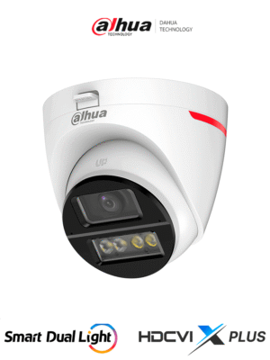 DAHUA DH-HAC-HDW1249XN-IL-A-PRO-Cámara Domo HDCVI 2MP WizColor/HDCVI X PLUS/Imagen 24 Horas a Color/Corrección de Distorsión de Imagen mediante IA/ Iluminador Dual Inteligente/Hasta 50m de Iluminación/Doble Mic Incorp/Campo de Visión de Hasta 101°