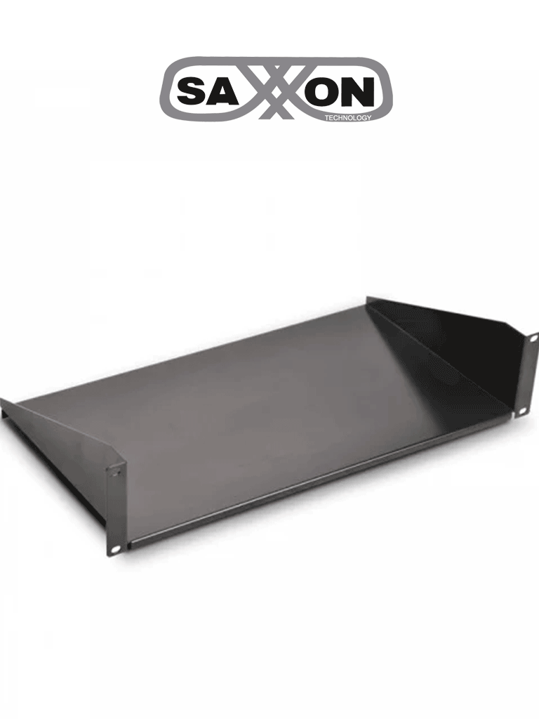 SAXXON BR10 - Charola de Misceláneos de 25.4 cm x 19", 2UR, capacidad 22 Kg, para racks y gabinetes.