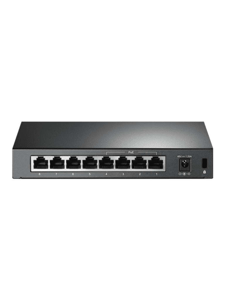 TP-LINK TL-SF1008P -Switch PoE no administrable con 8 puertos Fast Ethernet, que incluye 4 puertos PoE AF y AT. Ofrece un presupuesto PoE de hasta 66W y soporta modo extendido para conexiones de hasta 250m de longitud. - Image 4