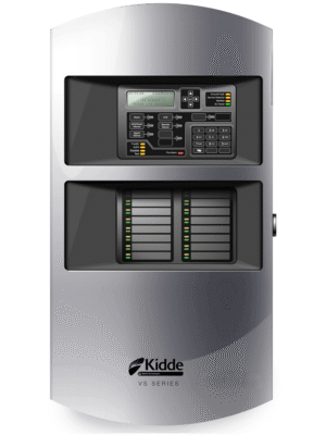 KIDDE F_VS4GSP - Panel de Incendio Direccionable / Sistema de hasta 4 Lazos con 1 Lazo de 250 Dispositivos Instalado / 110V / Gris / Español