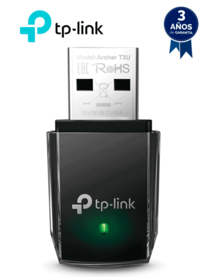 TP-LINK ARCHER T3U - Adaptador USB Mini Doble Banda Inalámbrico AC1300, AC1300 (400 Mpbs en la banda de 2.4GHz y 867 Mbps en la banda de 5GHz) de velocidad inalámbrica con la próxima generación de Wi-Fi - 802.11ac , MU-MIMO , Puerto USB 3.0.
