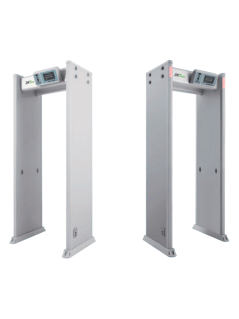 ZKTECO D4330IP65 Arco Detector de Metales con protección IP65 para semi exteriores, con 33 zonas de detección, 300 niveles de sensibilidad, pantalla HD 7", indicadores LED en ambas vistas, control remoto y batería de respaldo incluida. - Image 4