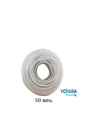 YONUSA CDA50 - Bobina de cable bujía con doble aislado de 50 mts para uso en cercas eléctricas con energizadores Yonusa/ calibre 22 AWG especial indicado para soportar de 10,000 a 12,000 V