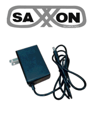 SAXXON KA24D1202000USH - Fuente de Poder Regulada / 12 Vcc 2 Amper / Conector Macho / Voltaje de Entrada: 100-240V / Ideal para Cámaras de CCTV , Controles de Acceso y Asistencia