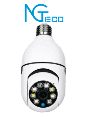 NGTECO NGSH01C2IN - Cámara Inteligente WiFi / 3MP / Visión PTZ 355° / Lente HD 4mm / Visión Nocturna IR + Luz Blanca / Audio 2 Vias / Almacenamiento Local y en la Nube / Onvif / Compatible con Alexa y Asistente de Google