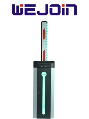 WEJOIN WJCB120VFIR33LED - Barrera Vehicular Derecha con Led / Alto flujo / Motor 24 VDC / Brazo Rectangular de 3 Metros / Velocidad 3 Segundos / Dirección Ajustable