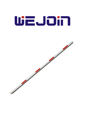 WEJOIN WJSSBM3 - Brazo Recto Octagonal de 3 metros / Franjas Reflejantes / Con Caucho Inferior / Sistema de Brazo Oscilante