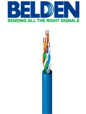 BELDEN 1583A0061000 - Cable UTP / 4 Pares / Categoria 5E / 24 AWG / 305 Metros / 100% Cobre / Color azul/