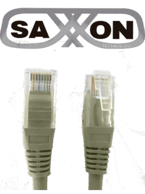 SAXXON P5E2UG - Cable patch cord UTP 2 metros / CAT 5E / Color gris