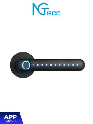 NGTeco SL01A630N - Cerradura Inteligente Biométrica estilo americano / 100 huellas / 100 contraseñas / App Móvil NGTeco Home