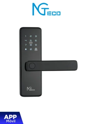 NGTECO SL01A730N Cerradura Inteligente Biométrica con WiFi / 300 usuarios / APP Móvil / Estilo americano / derecha o izquierda / Aperturas remotas