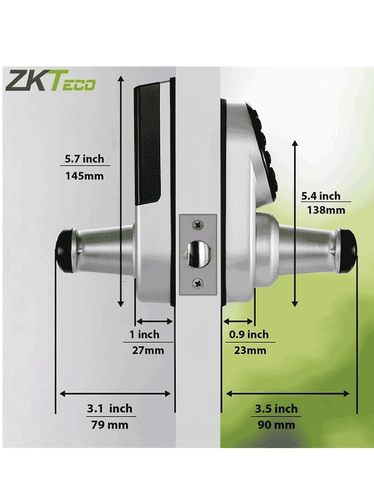 ZKTECO ML200 - Cerradura inteligente con teclado/ Bluetooth / 100 Usuarios / Compatible con app Zsmart - Image 8