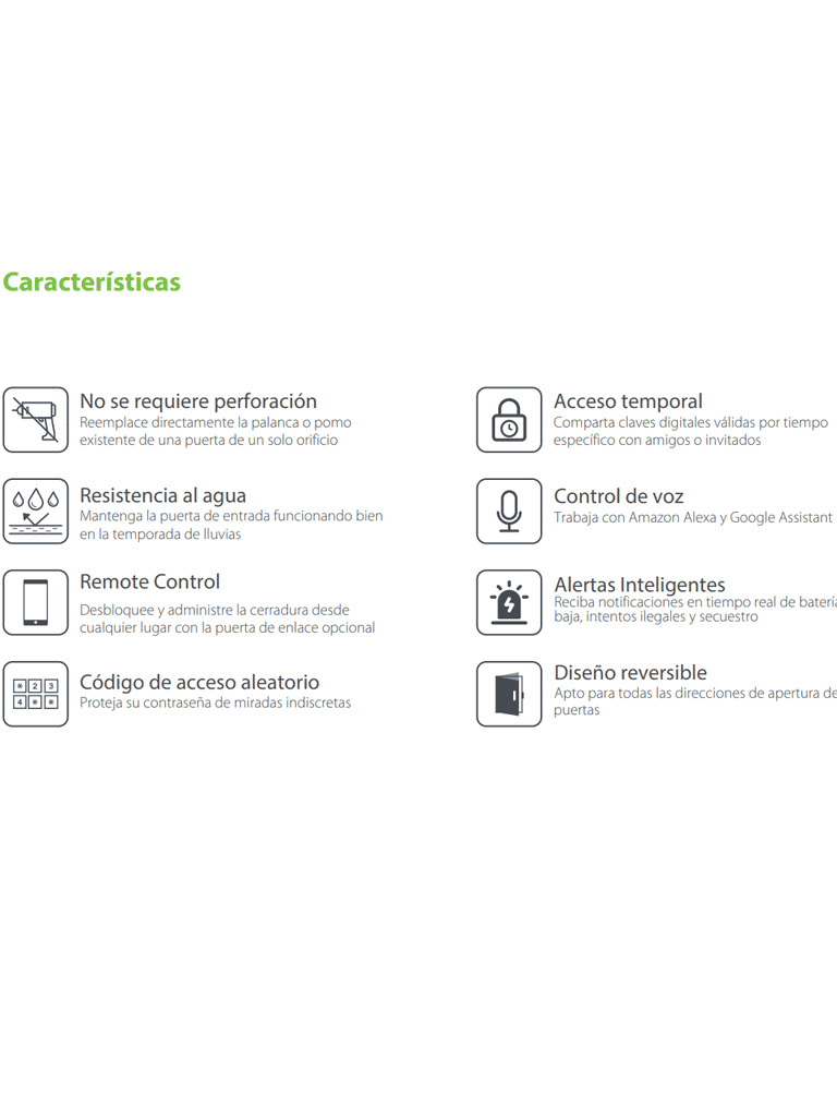 ZKTECO ML200 - Cerradura inteligente con teclado/ Bluetooth / 100 Usuarios / Compatible con app Zsmart - Image 7
