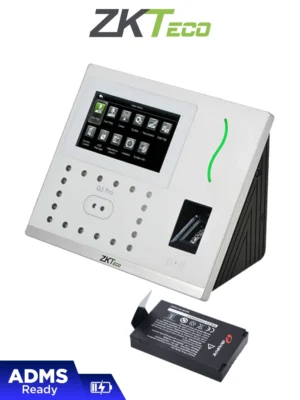 ZKTECO G3PROIK7PAK - Control de Asistencia y Acceso Básico con Autenticación Facial (12000 Rostros), Huella Digital BioID+ (20000), Tarjeta ID 125 KHz (20000), Verificación por Palma (6000), Registro de 200,000 Eventos, Conexión TCP/IP y Batería Incluida.