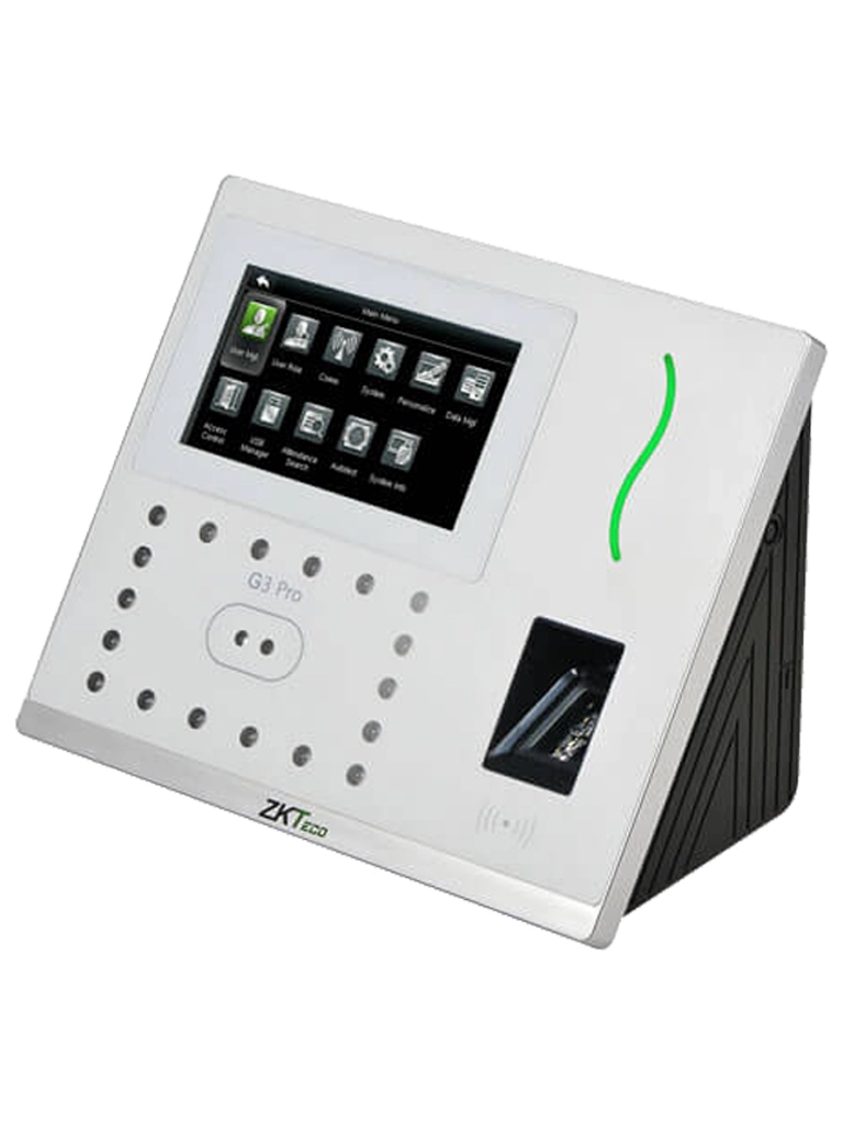 ZKTECO G3PRO -Control de Asistencia y Acceso con Autenticación Facial (12000 Rostros), Huella Digital BioID+ (20000), Tarjeta ID 125 KHz (20000), Verificación Palma (6000), Registro de 200,000 Eventos, Green Label y TCP/IP - Image 3