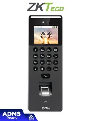 ZKTECO SenseFace2A - Control de Acceso y Asistencia Visible Light con Autenticación Facial (1500 Rostros), Huella Digital BioID (3000), Tarjeta ID 125 KHz (3000), Registro de 150,000 Eventos, Conectividad TCP/IP y WiFi / ZKBio Zlink