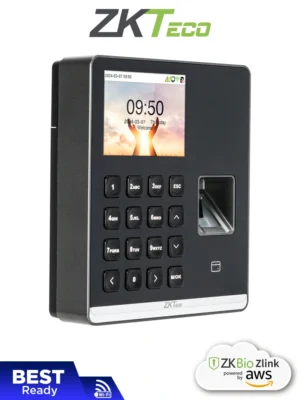 ZKTECO SenseFP M1 - Control de Asistencia con Huella Digital BioID+ (500), Tarjeta de Proximidad 125 kHz (500), Contraseña (500), 100,000 Eventos y Conexión Wi-Fi (Compatible con ZKBio Zlink)