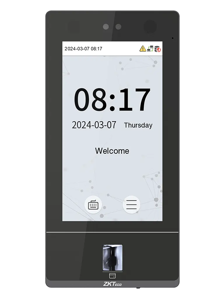 ZKTECO SenseFace 7A - Control de acceso y asistencia facial para 10, 000 rostros / 50,000 tarjetas de proximidad de 125kHz / 10,000 huellas / Compatible con ZKBio Zlink - Image 3