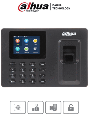 DAHUA DHI-ASA1222E - Control de Asistencia de Huella y Password/ Pantalla de 2.4 Pulgadas/ 1000 Usuarios/ 2000 Huellas/ 1000 Passwords/ 100,000 Registros/ Puerto USB para Reportes, Importar y Exportar/ Horarios por Usuario o Departamento/